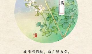 终归小满胜万全诗句赏析 终归小满胜万全